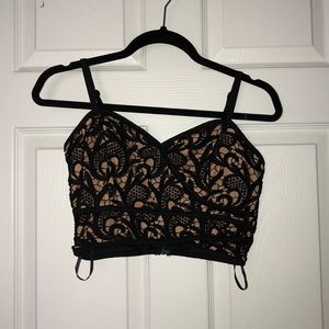 Lace crop top